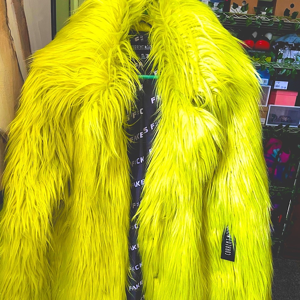 Current Mood Toxic Spill Fuzzy Coat